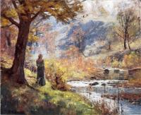 Steele, Theodore Clement - Morning by the Stream